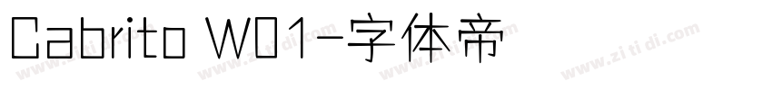 Cabrito W01字体转换